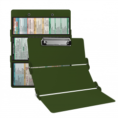 WhiteCoat Clipboard® Trifold - Army Green Medical Edition